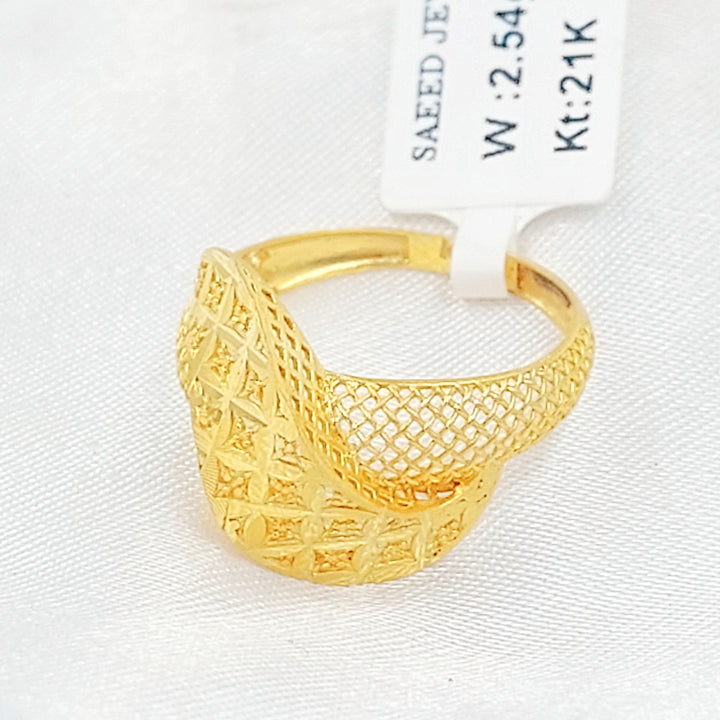 Deluxe Ring Made of 21K Gold by Saeed Jewelry 