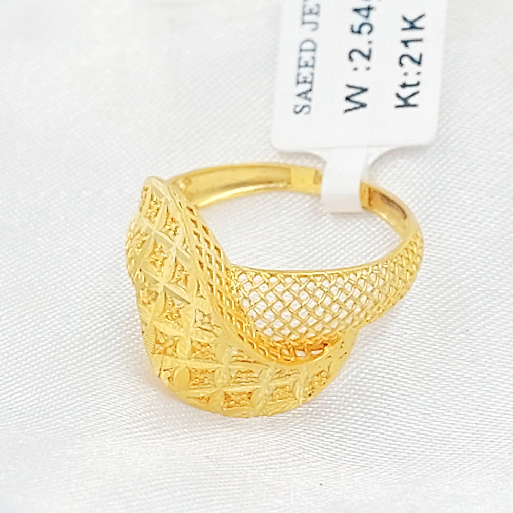 Deluxe Ring Made of 21K Gold by Saeed Jewelry 