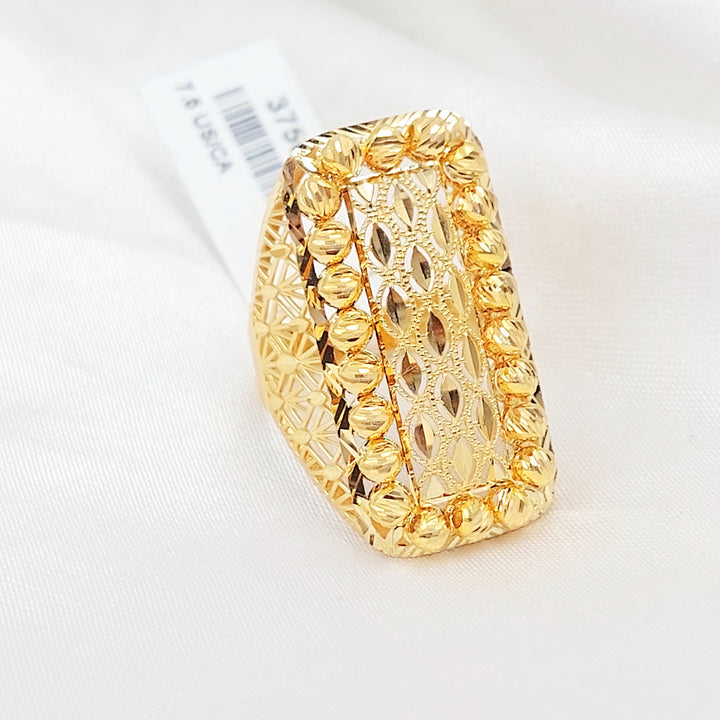 Deluxe Balls Ring Made of 21K Gold by Saeed Jewelry 