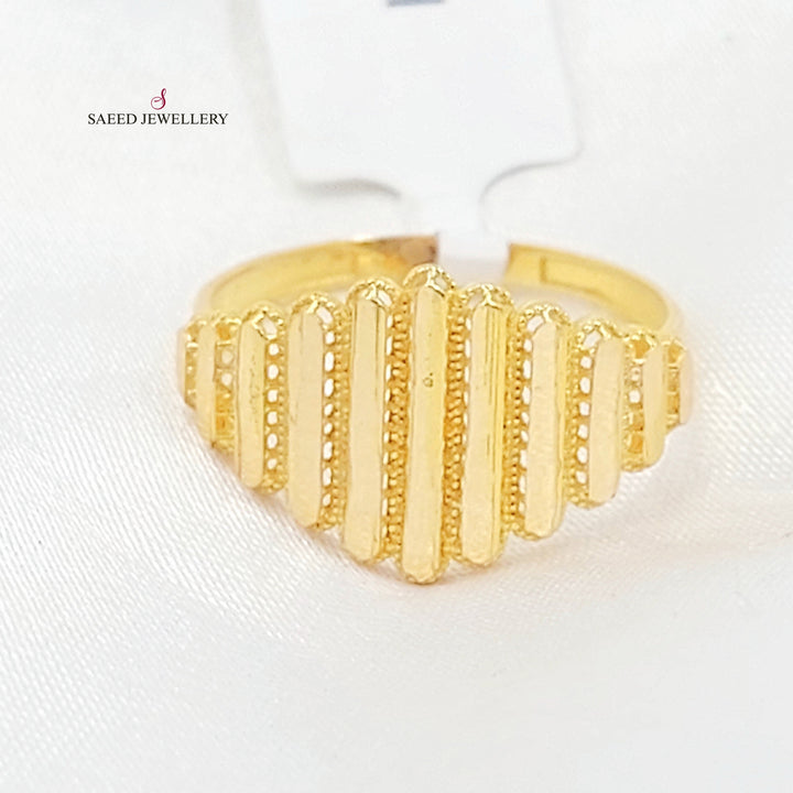 Deluxe Ring Made of 21K Gold by Saeed Jewelry 