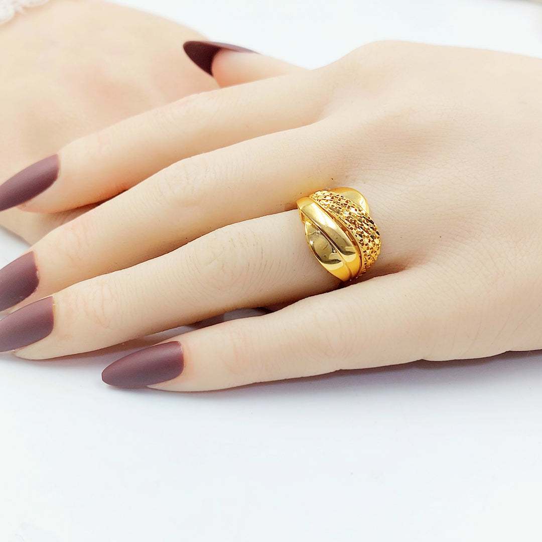 21K خاتم اكسترا-مجوهرات الشيخ سعيد-Saeed Jewelry 