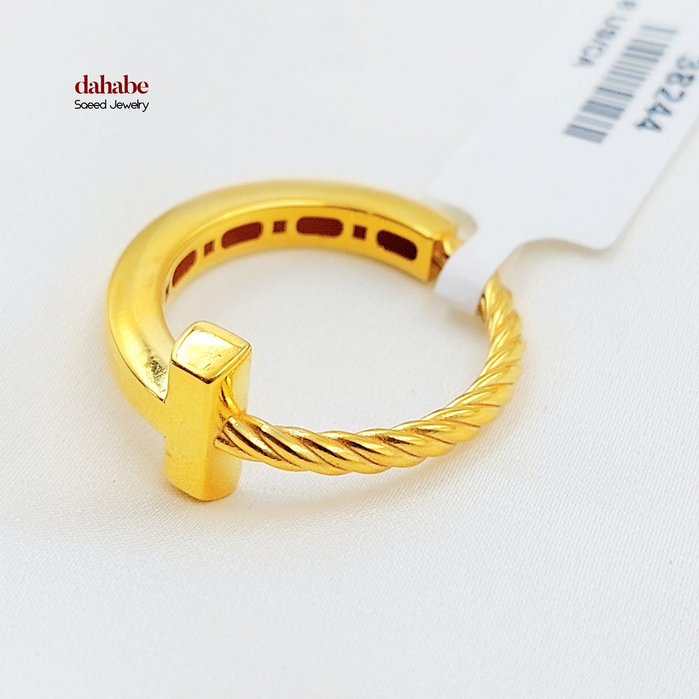 Deluxe Ring Made of 21K Gold by Saeed Jewelry 