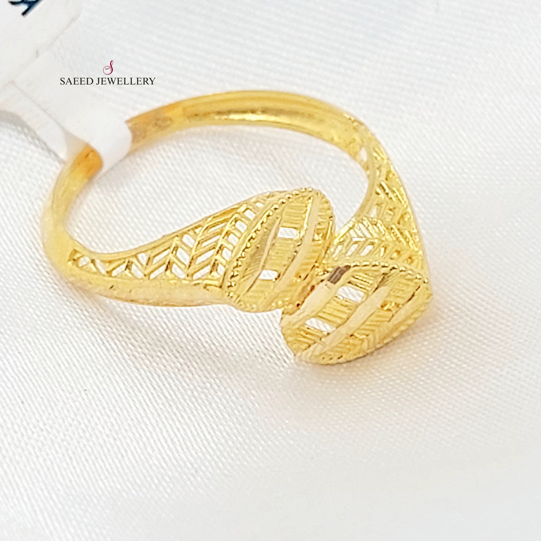 Deluxe Ring Made of 21K Gold by Saeed Jewelry 