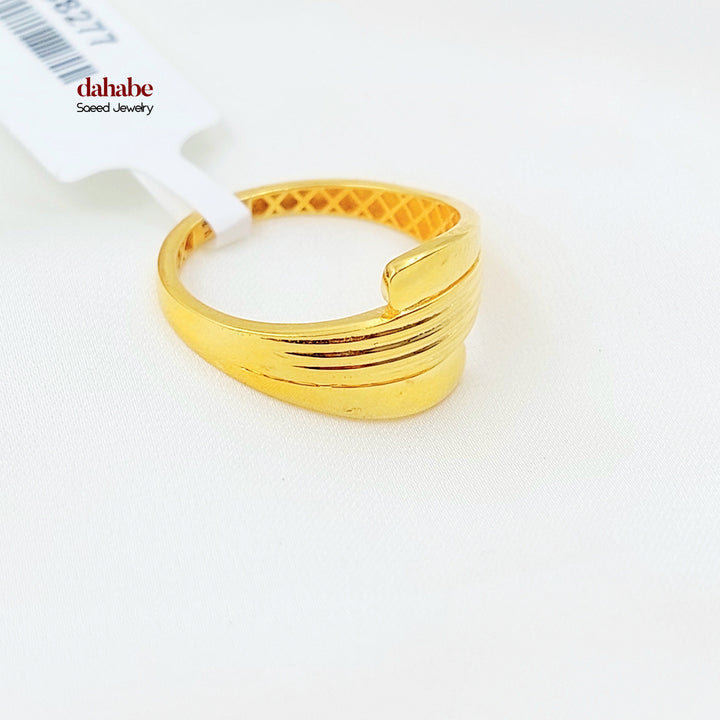 Deluxe Ring Made of 21K Gold by Saeed Jewelry 
