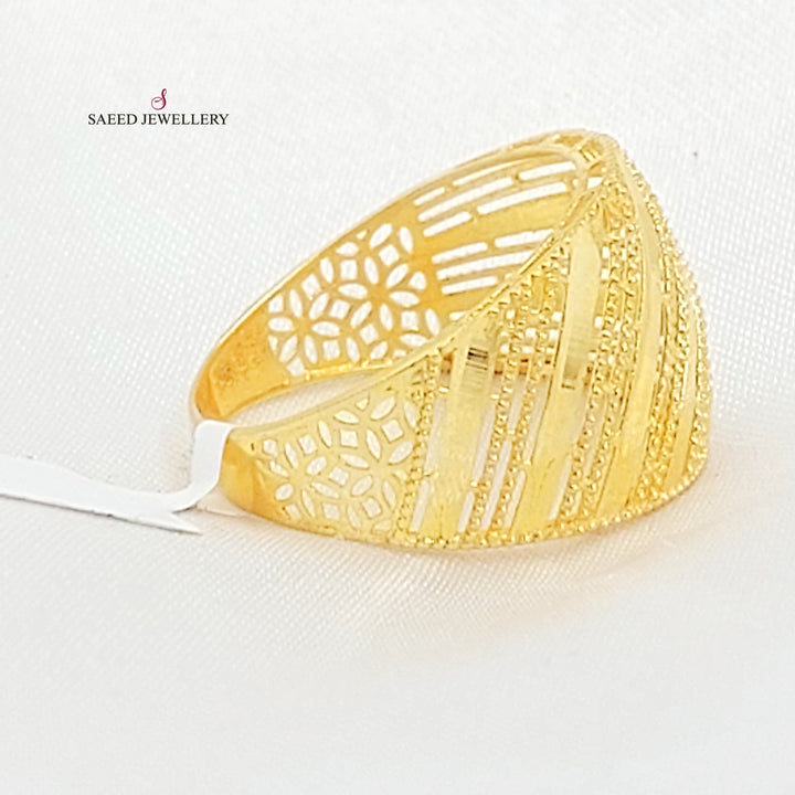 Deluxe Ring Made of 21K Gold by Saeed Jewelry 