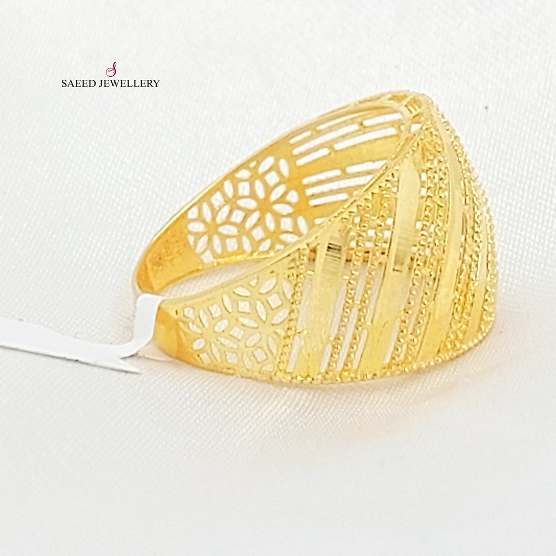 Deluxe Ring Made of 21K Gold by Saeed Jewelry 