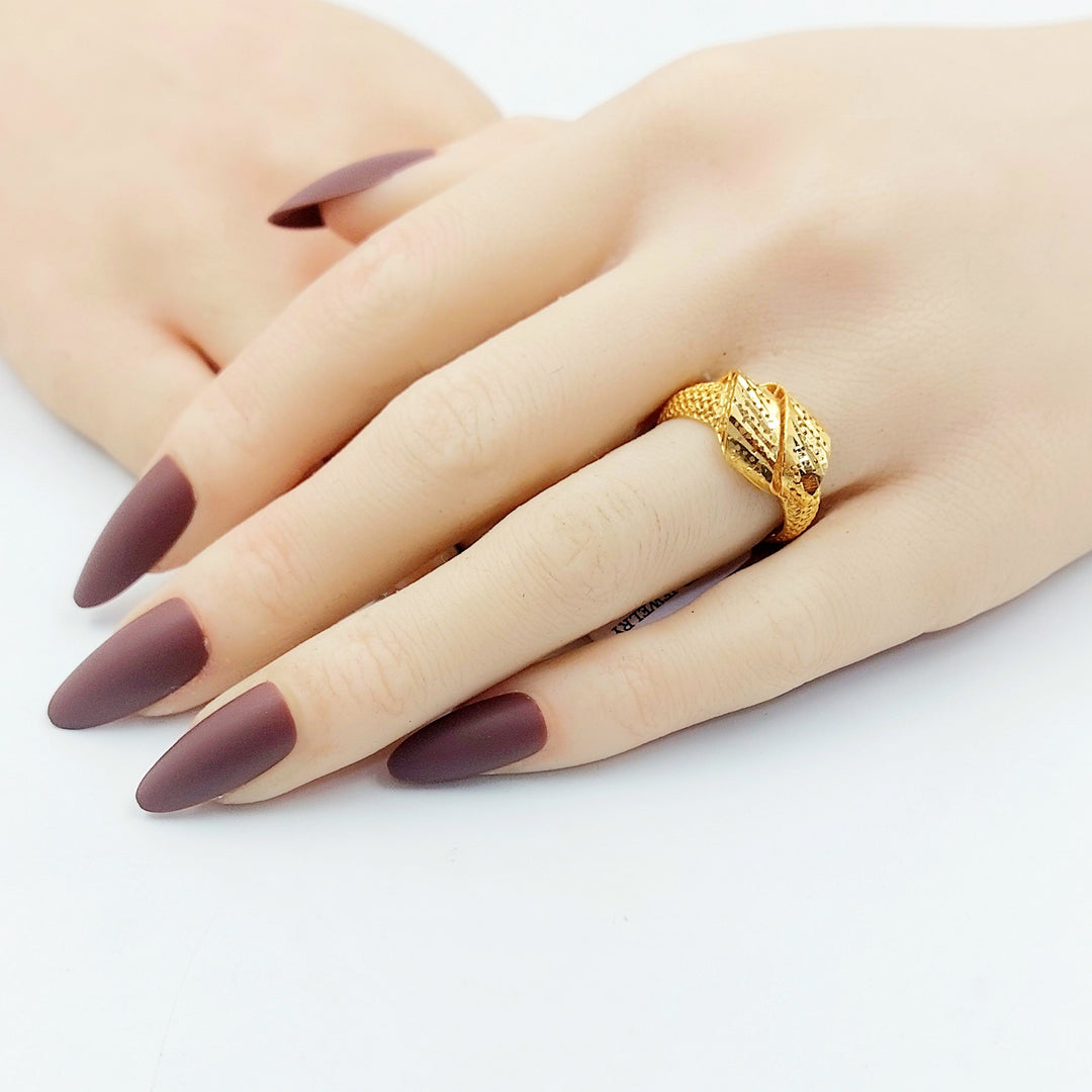 Deluxe Ring Made of 21K Gold by Saeed Jewelry 