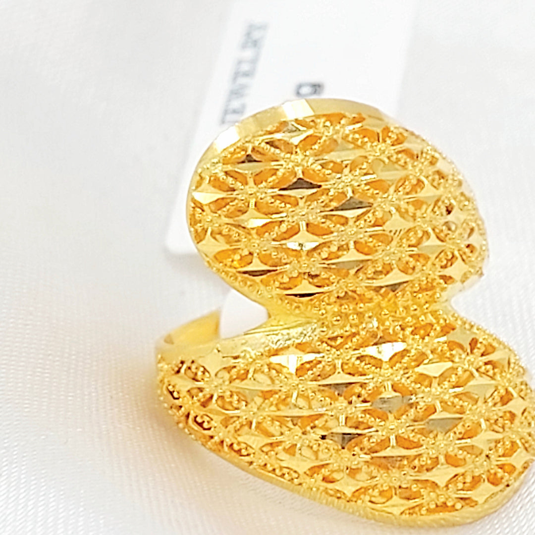 Deluxe Ring Made of 21K Gold by Saeed Jewelry 