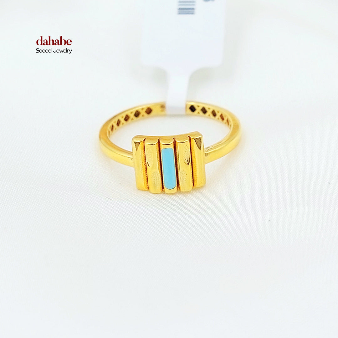 Deluxe Ring Made of 21K Gold by Saeed Jewelry 