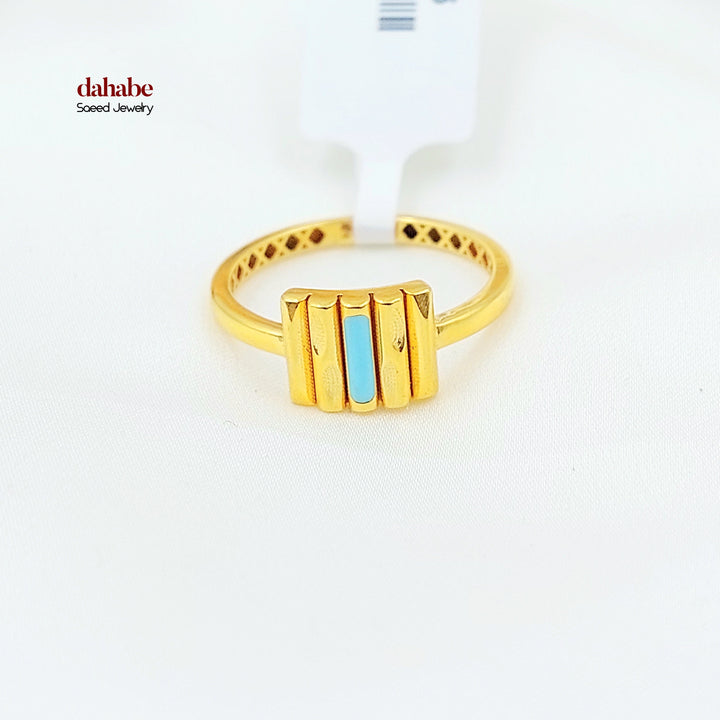 Deluxe Ring Made of 21K Gold by Saeed Jewelry 