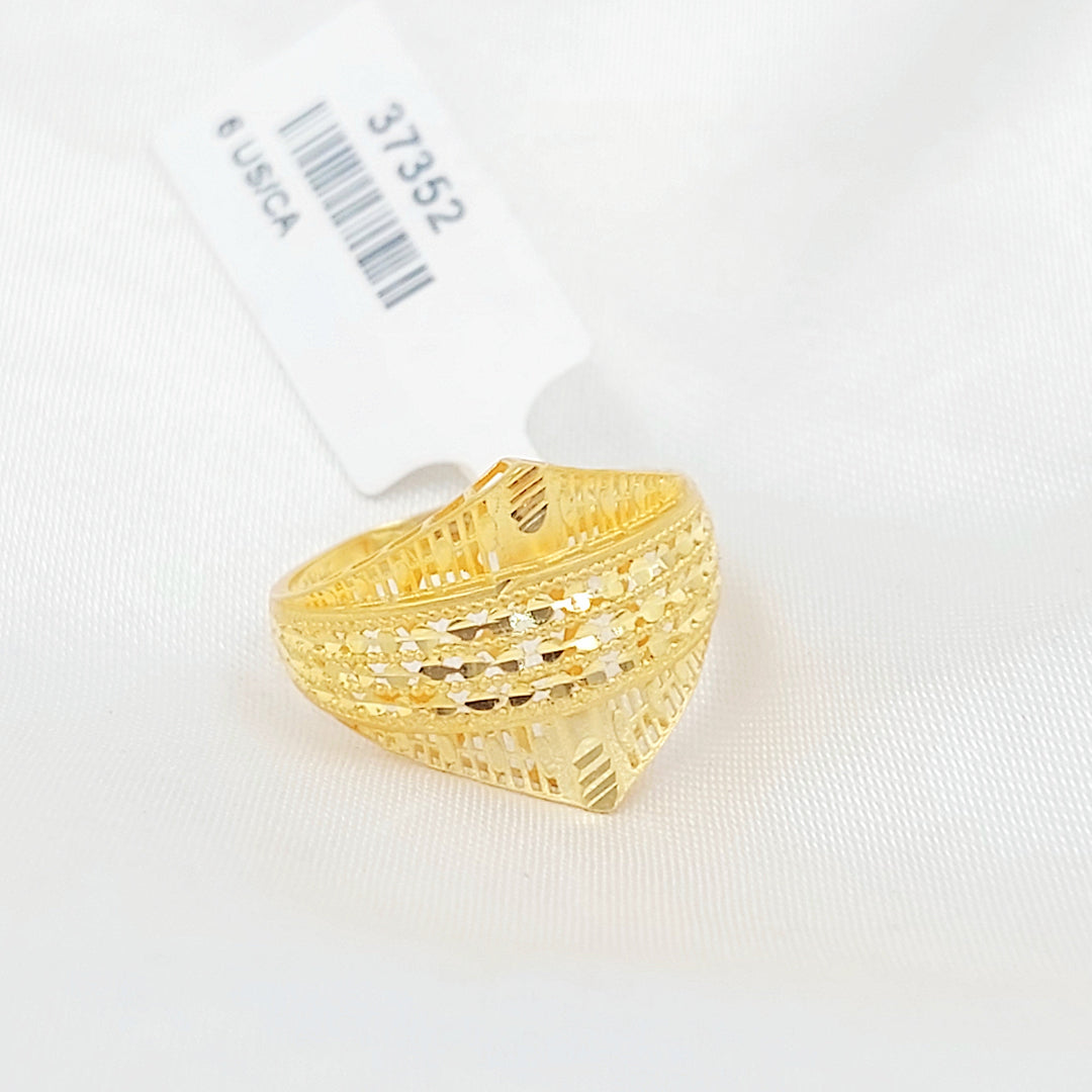 21K خاتم اكسترا-مجوهرات الشيخ سعيد-Saeed Jewelry 
