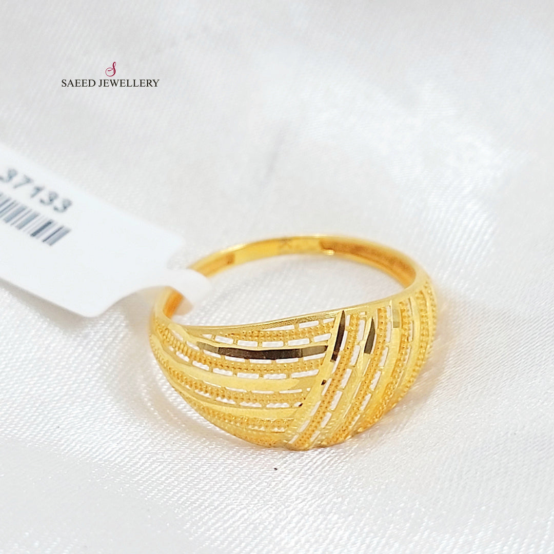 Deluxe Ring Made of 21K Gold by Saeed Jewelry 