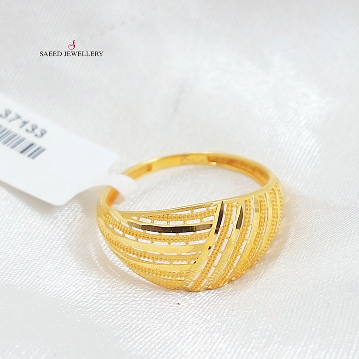 Deluxe Ring Made of 21K Gold by Saeed Jewelry 