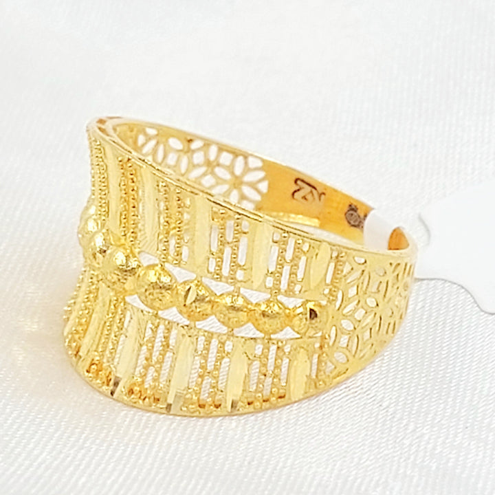 Deluxe Ring Made of 21K Gold by Saeed Jewelry 