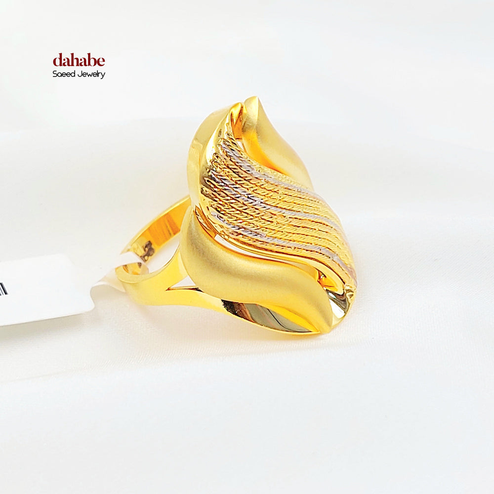 21K خاتم اكسترا-مجوهرات الشيخ سعيد-Saeed Jewelry 