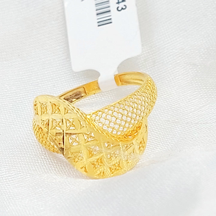 Deluxe Ring Made of 21K Gold by Saeed Jewelry 