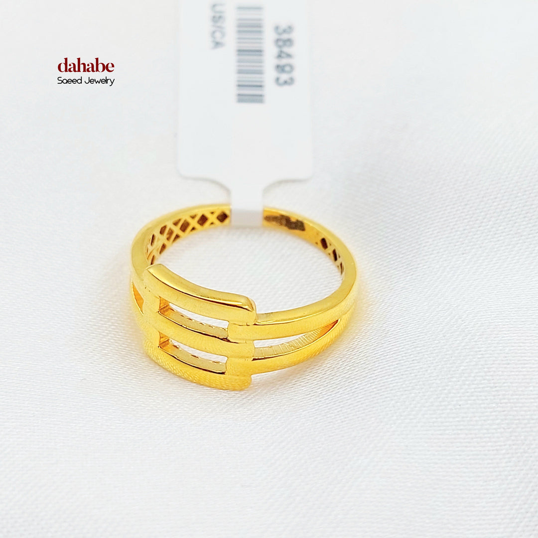 Deluxe Ring Made of 21K Gold by Saeed Jewelry 