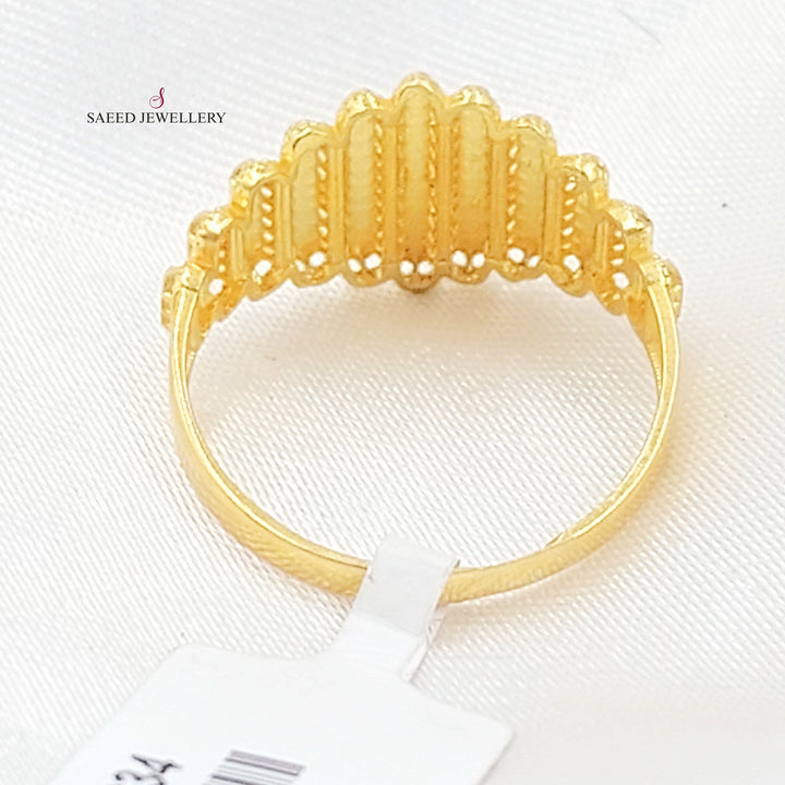 Deluxe Ring Made of 21K Gold by Saeed Jewelry 