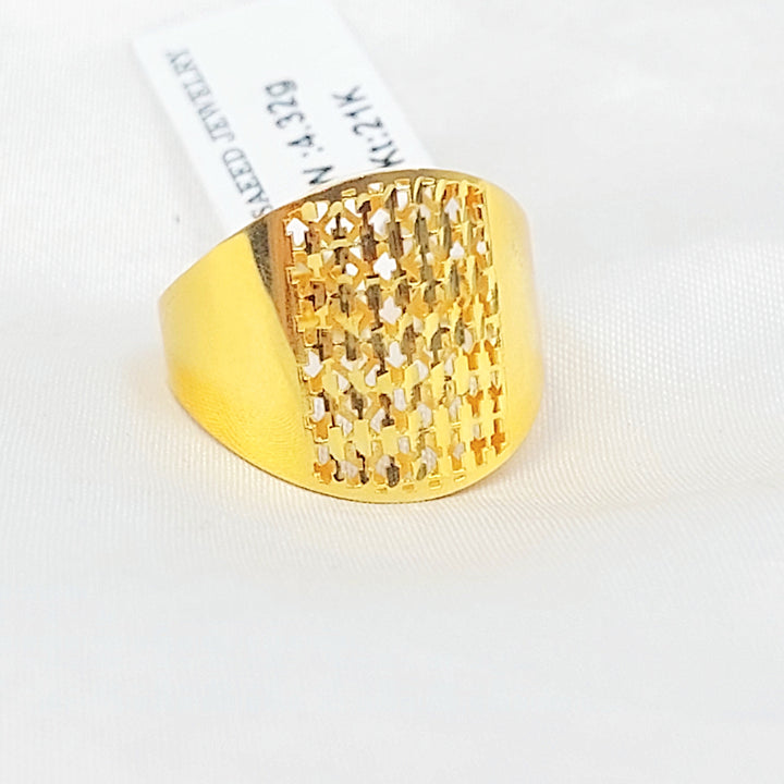 21K خاتم اكسترا اكسترا-مجوهرات الشيخ سعيد-Saeed Jewelry 