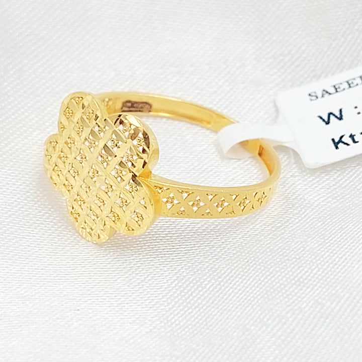 Deluxe Ring Made of 21K Gold by Saeed Jewelry 