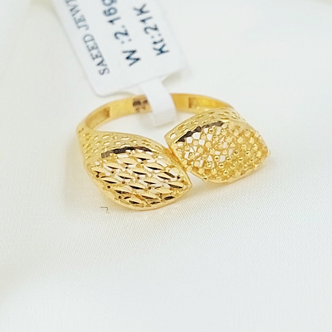 21K خاتم اكسترا-مجوهرات الشيخ سعيد-Saeed Jewelry 