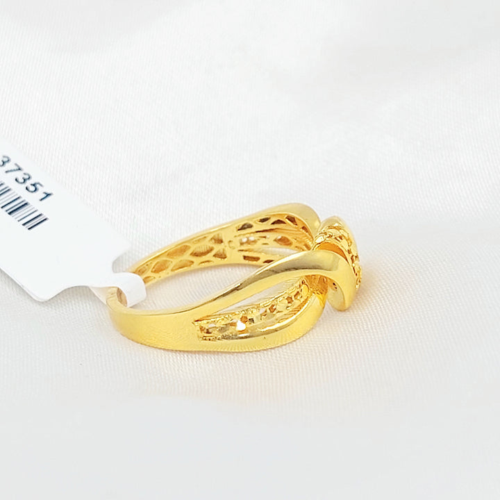 21K خاتم اكسترا-مجوهرات الشيخ سعيد-Saeed Jewelry 