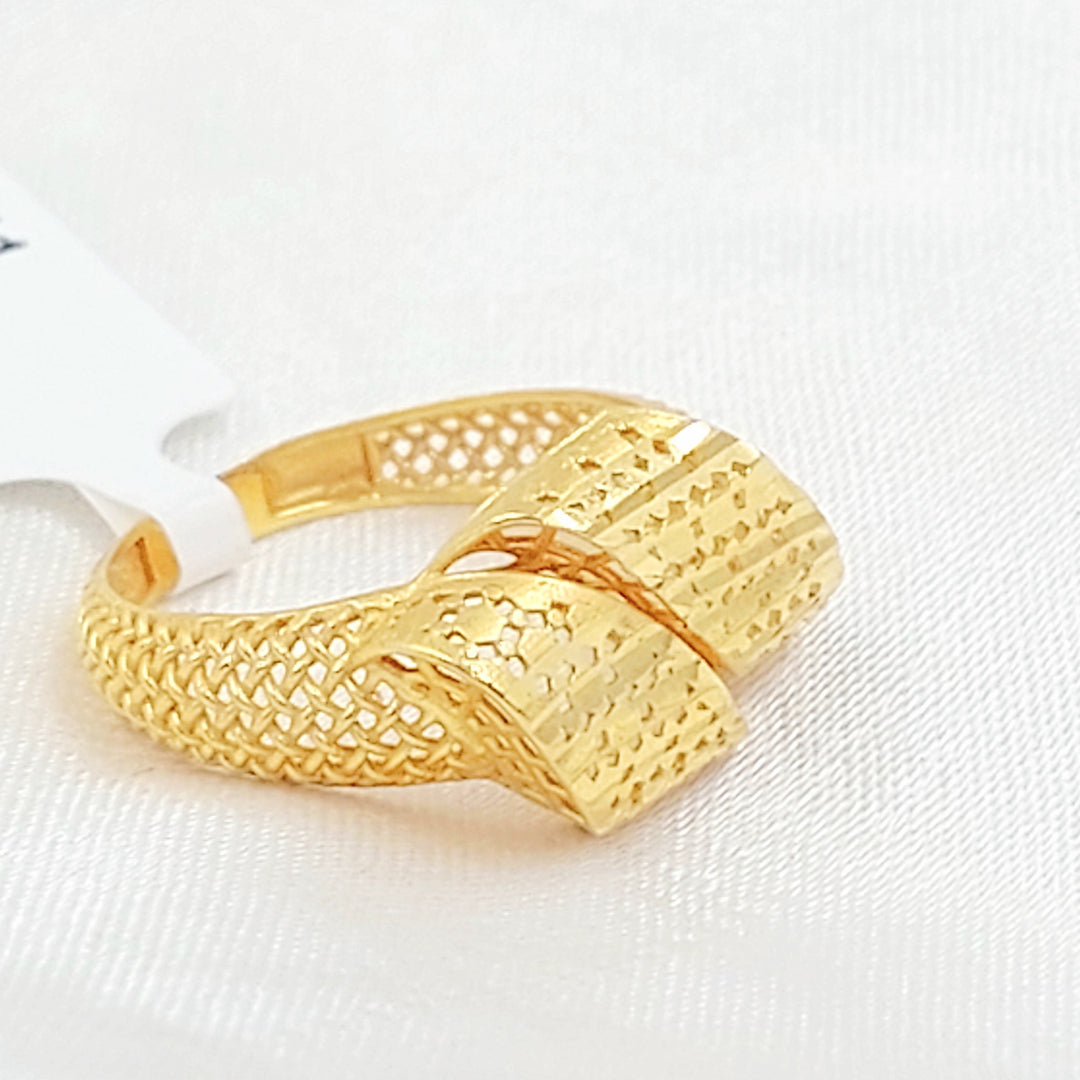Deluxe Ring Made of 21K Gold by Saeed Jewelry 