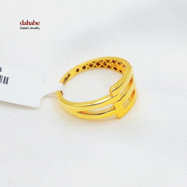 Deluxe Ring Made of 21K Gold by Saeed Jewelry 