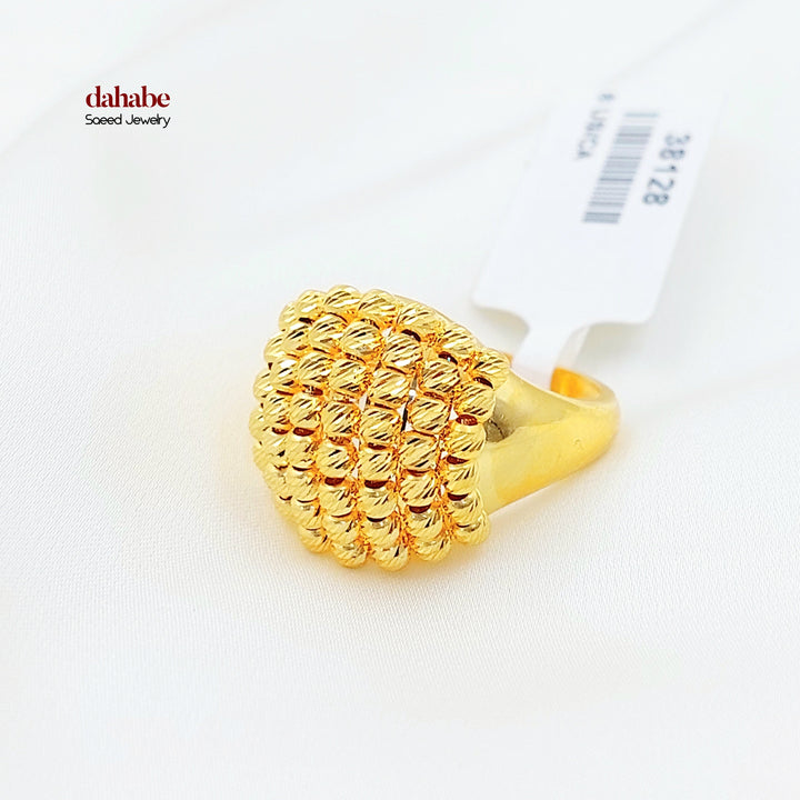 Deluxe Balls Ring Made of 21K Gold by Saeed Jewelry 