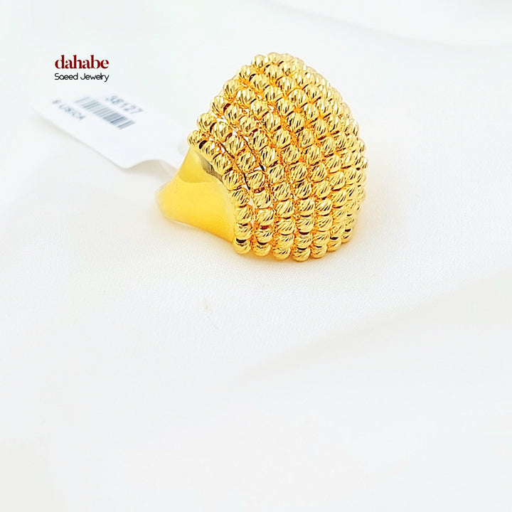 Deluxe Balls Ring Made of 21K Gold by Saeed Jewelry 