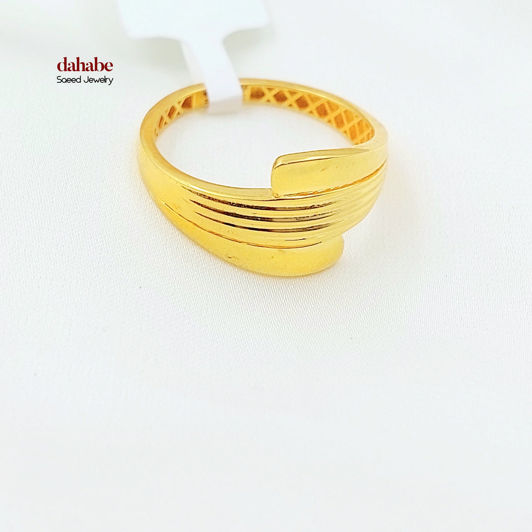 Deluxe Ring Made of 21K Gold by Saeed Jewelry 