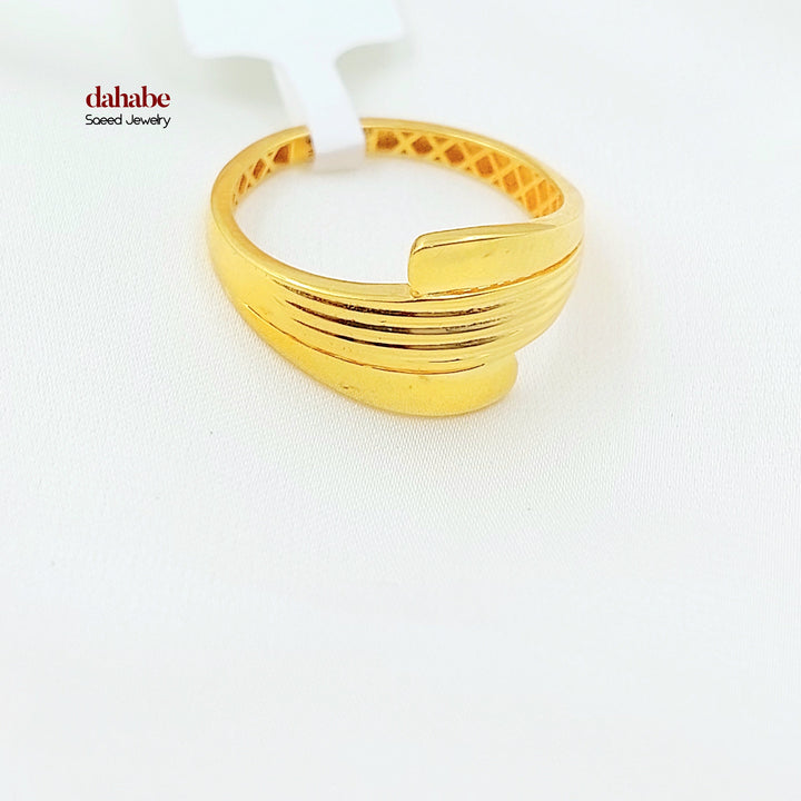 Deluxe Ring Made of 21K Gold by Saeed Jewelry 