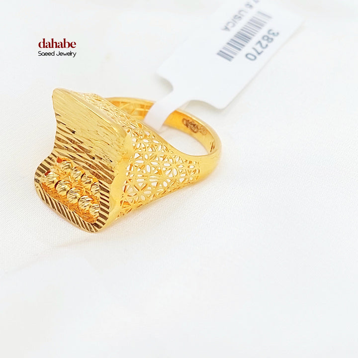 Deluxe Ring Made of 21K Gold by Saeed Jewelry 
