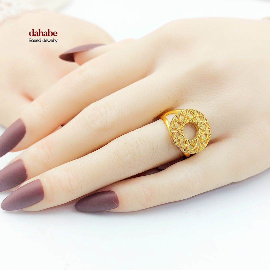 21K خاتم اكسترا-مجوهرات الشيخ سعيد-Saeed Jewelry 