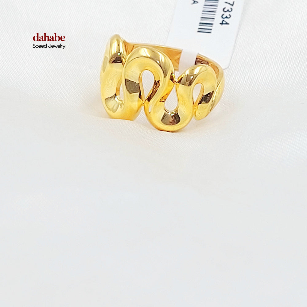 21K خاتم اكسترا-مجوهرات الشيخ سعيد-Saeed Jewelry 