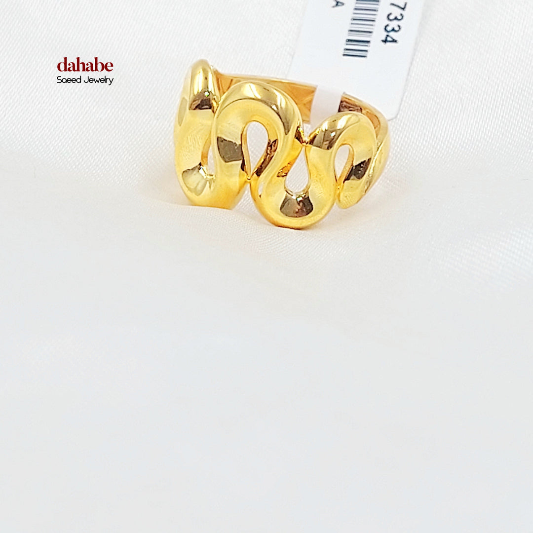 21K خاتم اكسترا-مجوهرات الشيخ سعيد-Saeed Jewelry 
