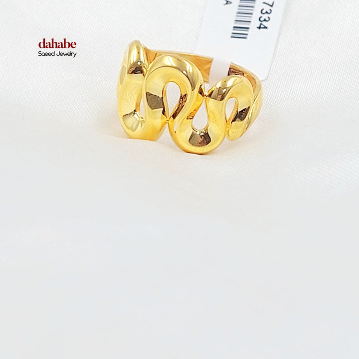 21K خاتم اكسترا-مجوهرات الشيخ سعيد-Saeed Jewelry 