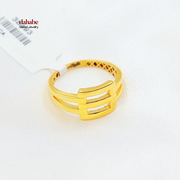 Deluxe Ring Made of 21K Gold by Saeed Jewelry 