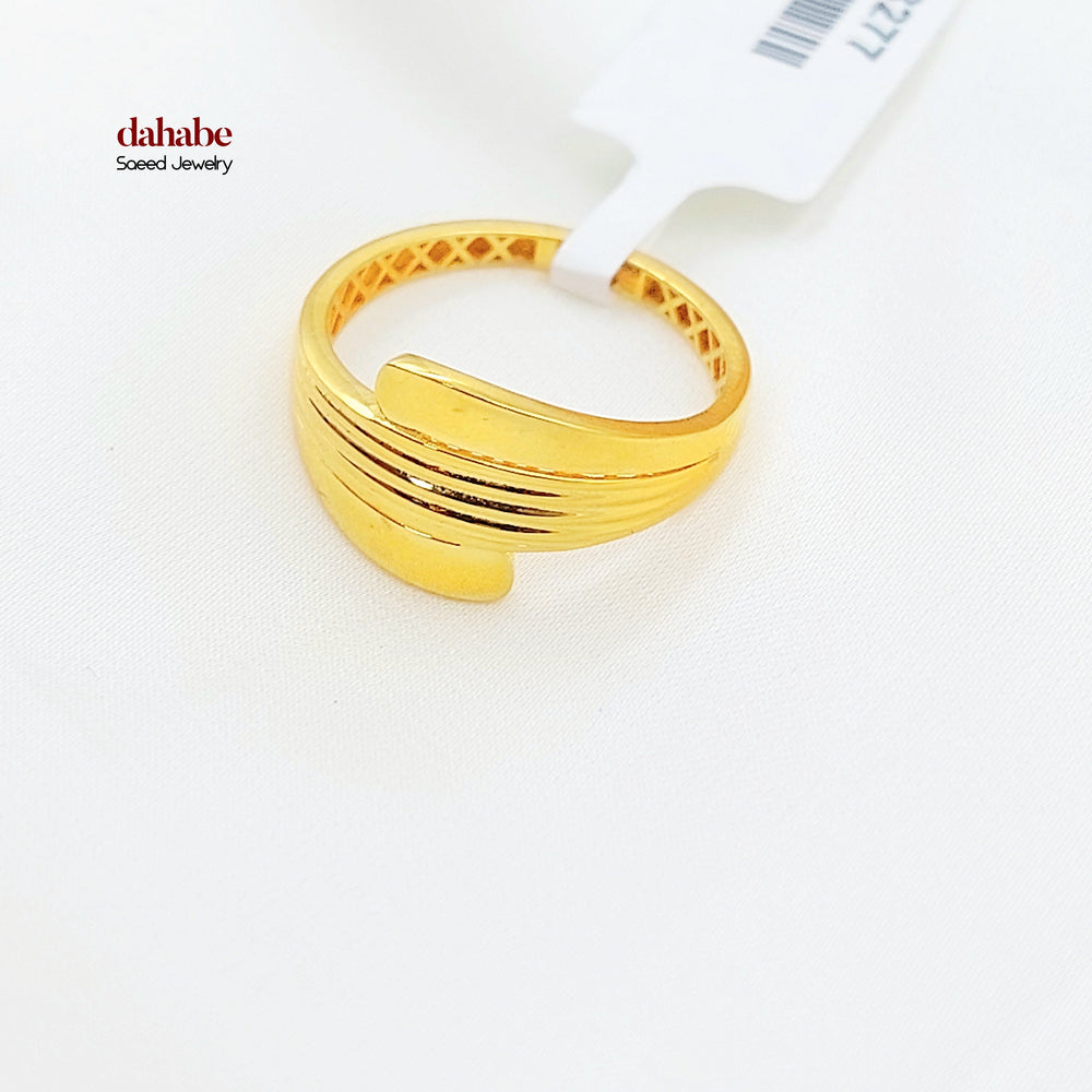 Deluxe Ring Made of 21K Gold by Saeed Jewelry 