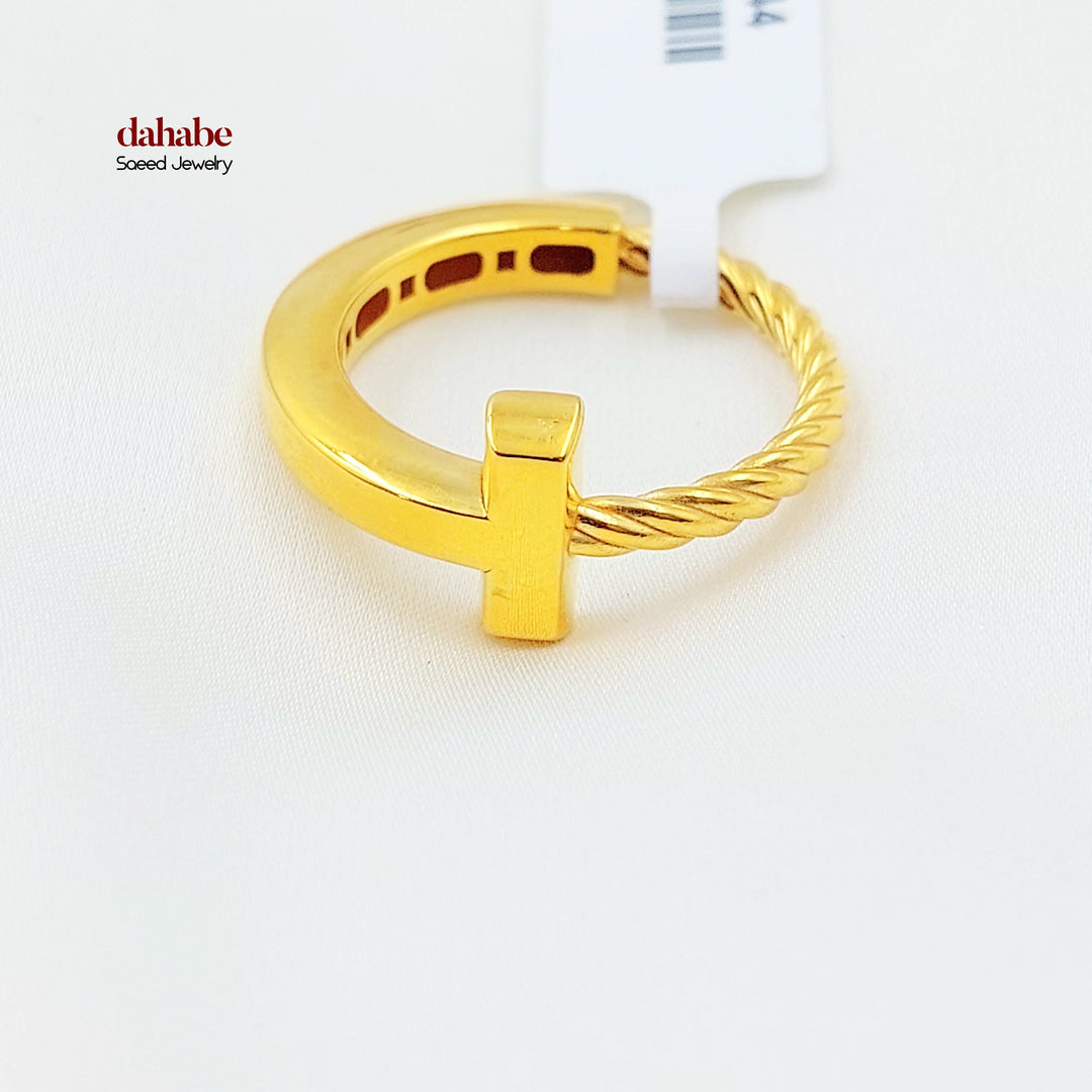 Deluxe Ring Made of 21K Gold by Saeed Jewelry 
