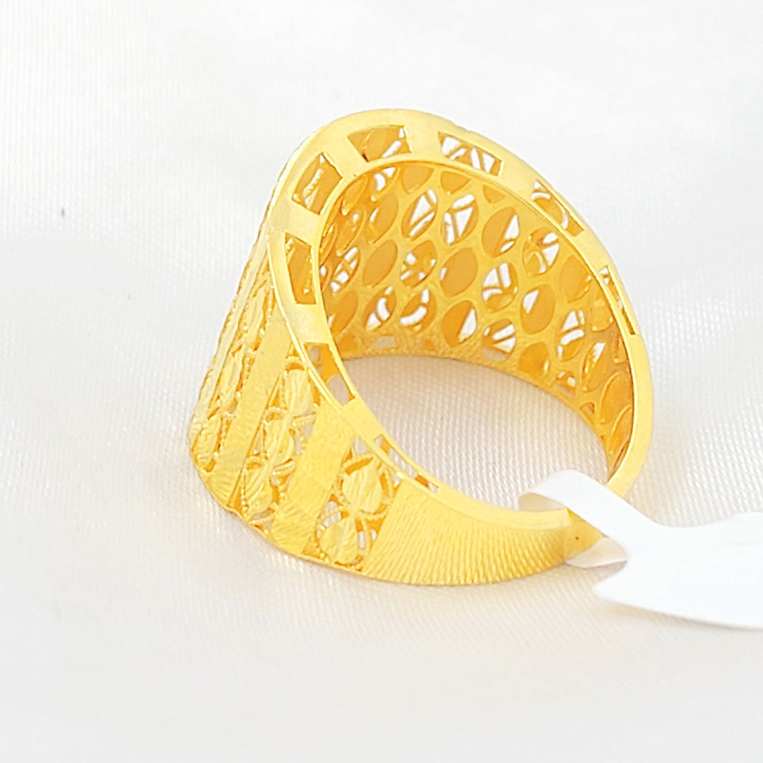 21K خاتم اكسترا اكسترا-مجوهرات الشيخ سعيد-Saeed Jewelry 