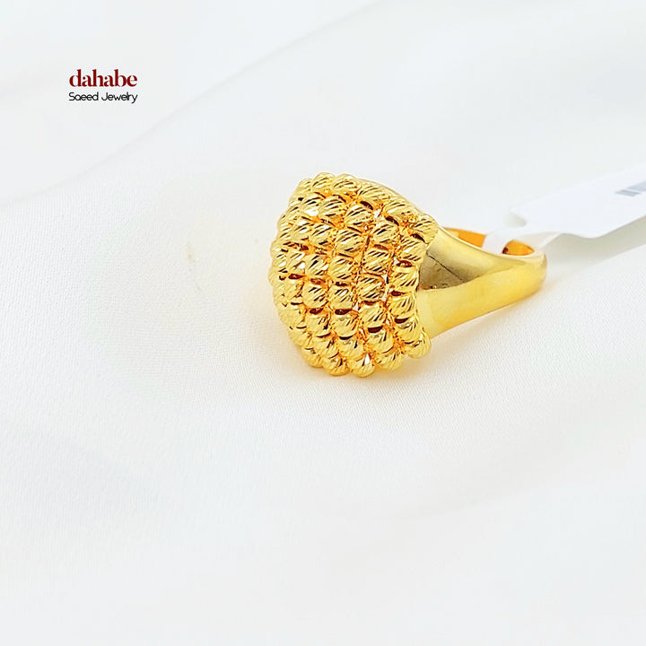Deluxe Balls Ring Made of 21K Gold by Saeed Jewelry 