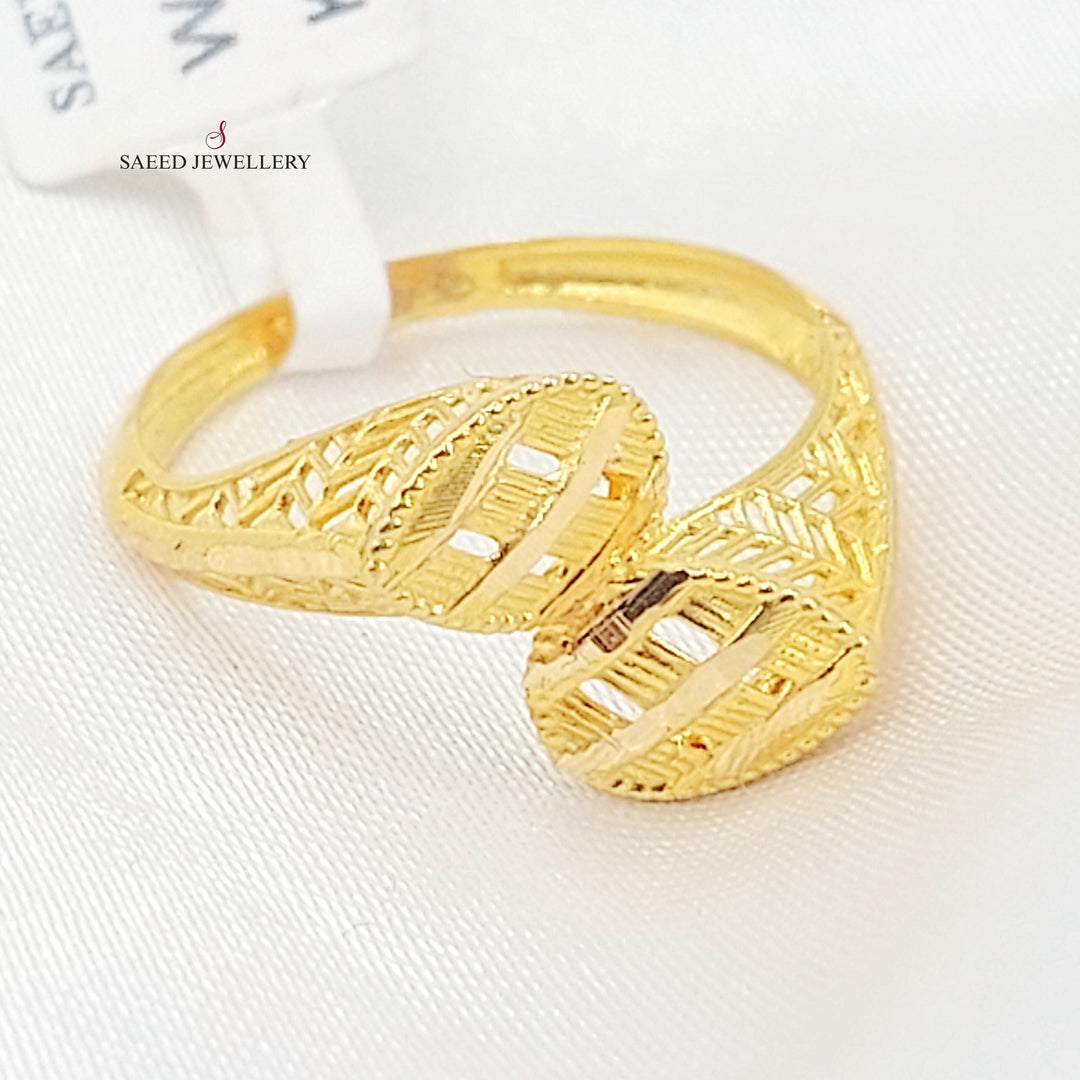 Deluxe Ring Made of 21K Gold by Saeed Jewelry 