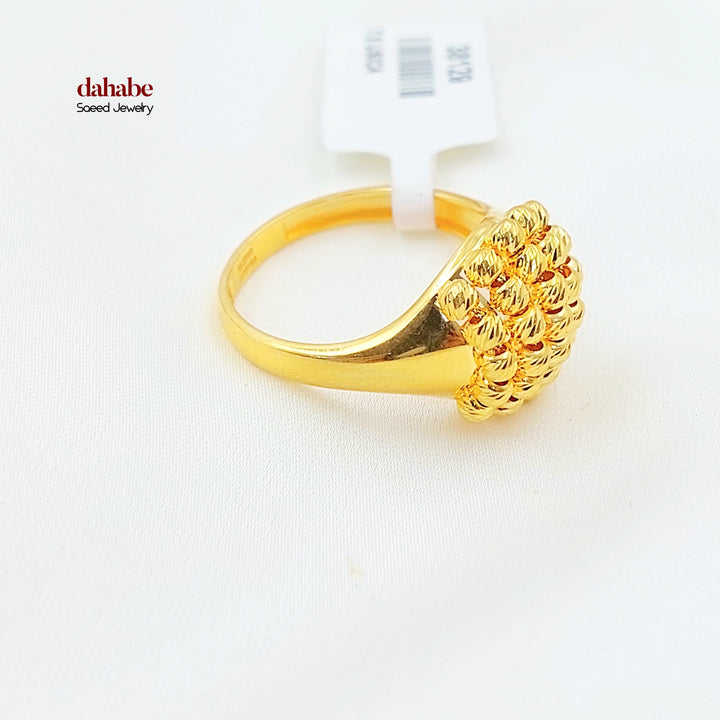 Deluxe Balls Ring Made of 21K Gold by Saeed Jewelry 