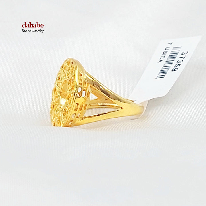 21K خاتم اكسترا-مجوهرات الشيخ سعيد-Saeed Jewelry 