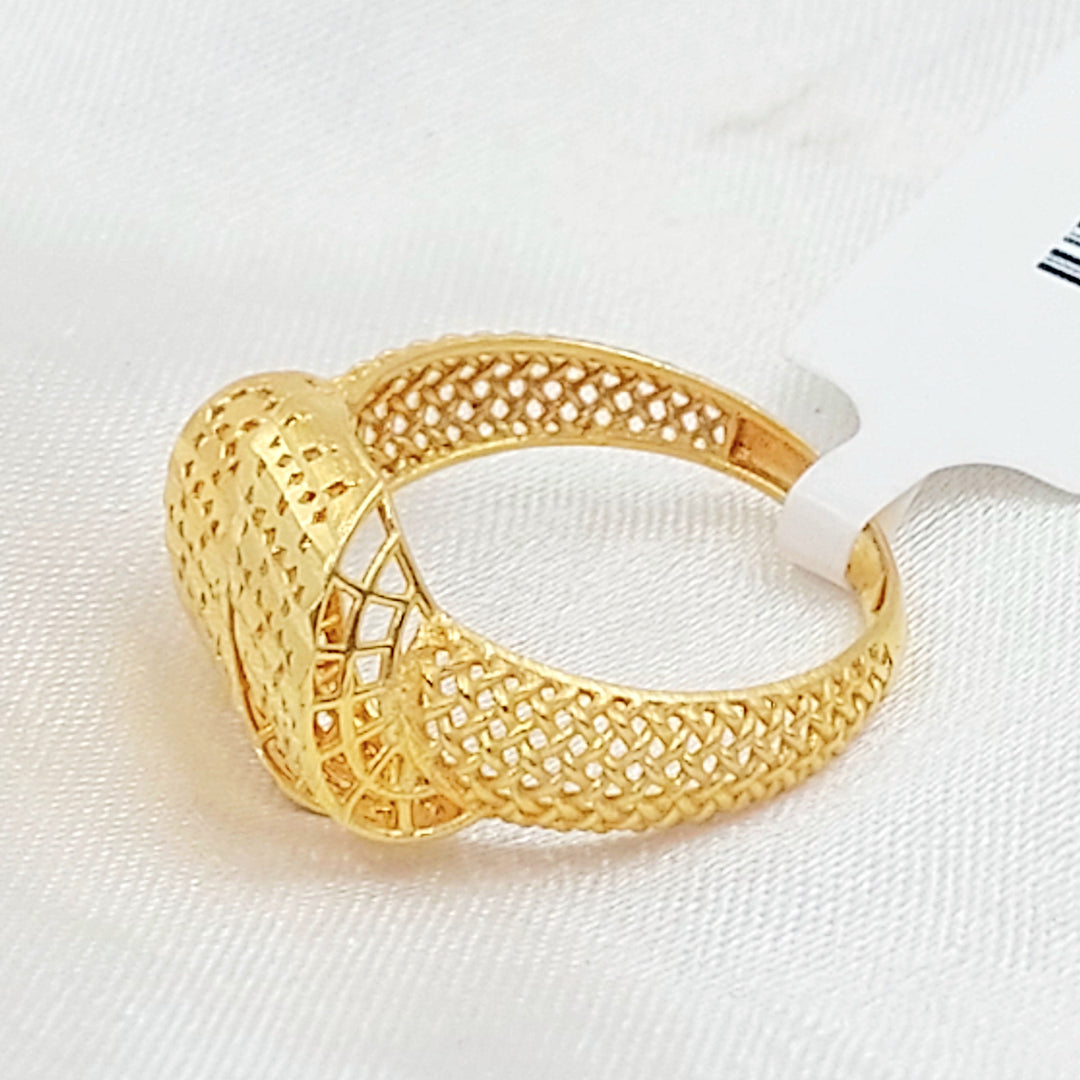 Deluxe Ring Made of 21K Gold by Saeed Jewelry 
