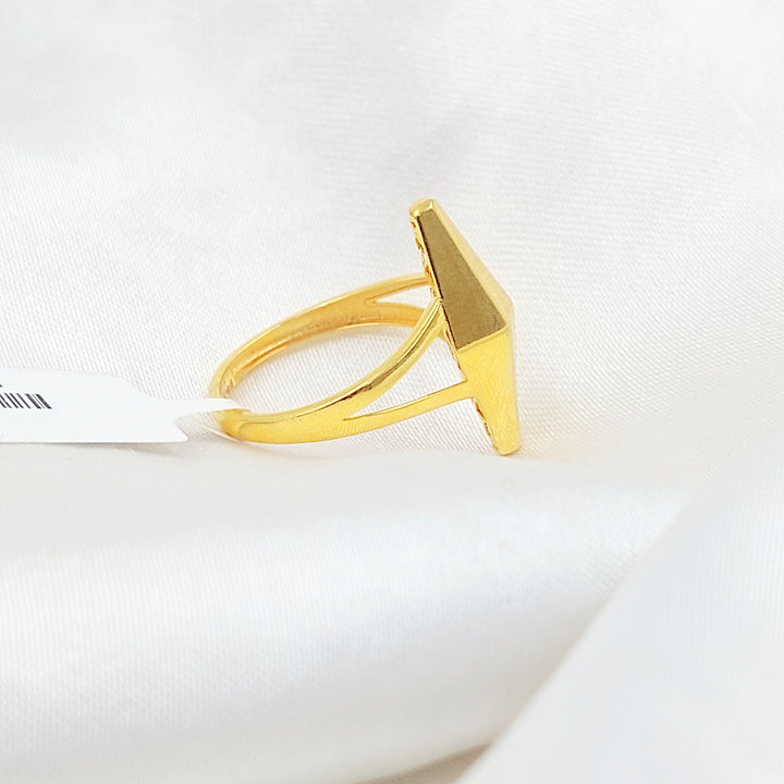 Deluxe Olive Ring Made of 21K Gold by Saeed Jewelry 