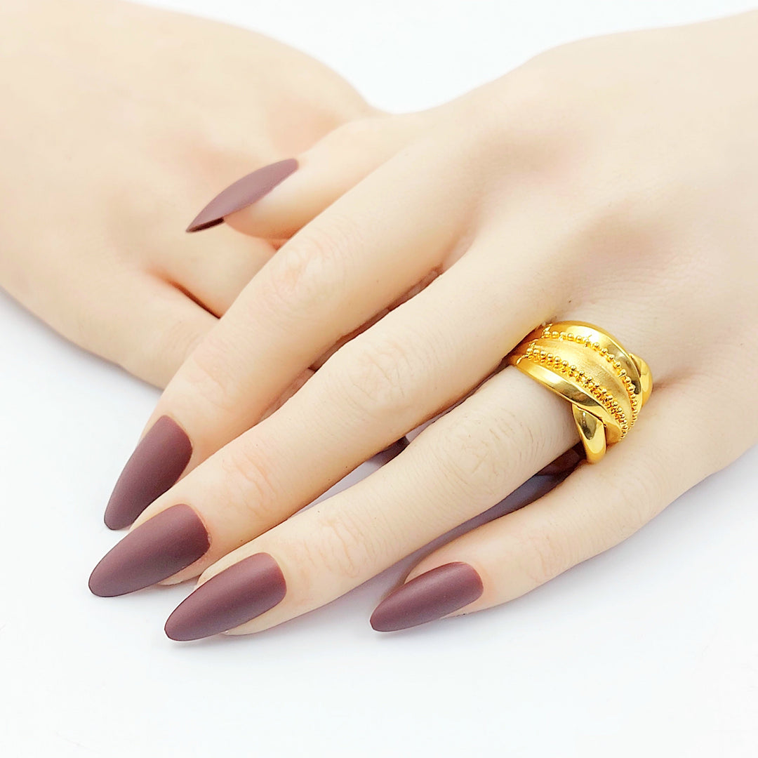 Deluxe Ring Made of 21K Gold by Saeed Jewelry 