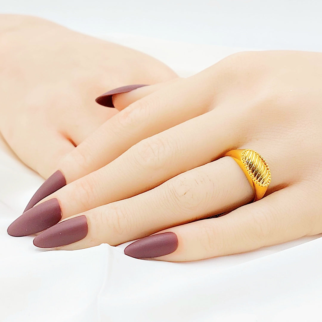 Deluxe Ring Made of 21K Gold by Saeed Jewelry 
