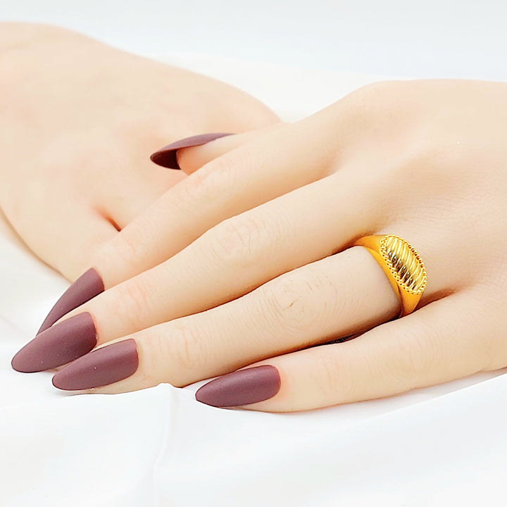 Deluxe Ring Made of 21K Gold by Saeed Jewelry 